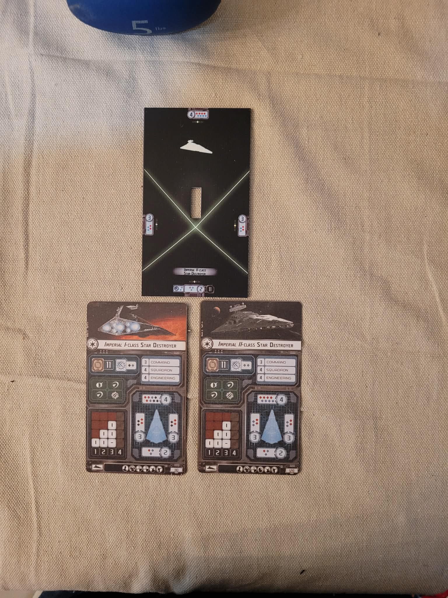 Star Wars Armada Imperial Star Destroyer Painted/stand/ship Tokens