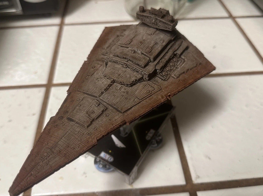 Star Wars Armada Imperial Star Destroyer Painted/stand/ship Tokens