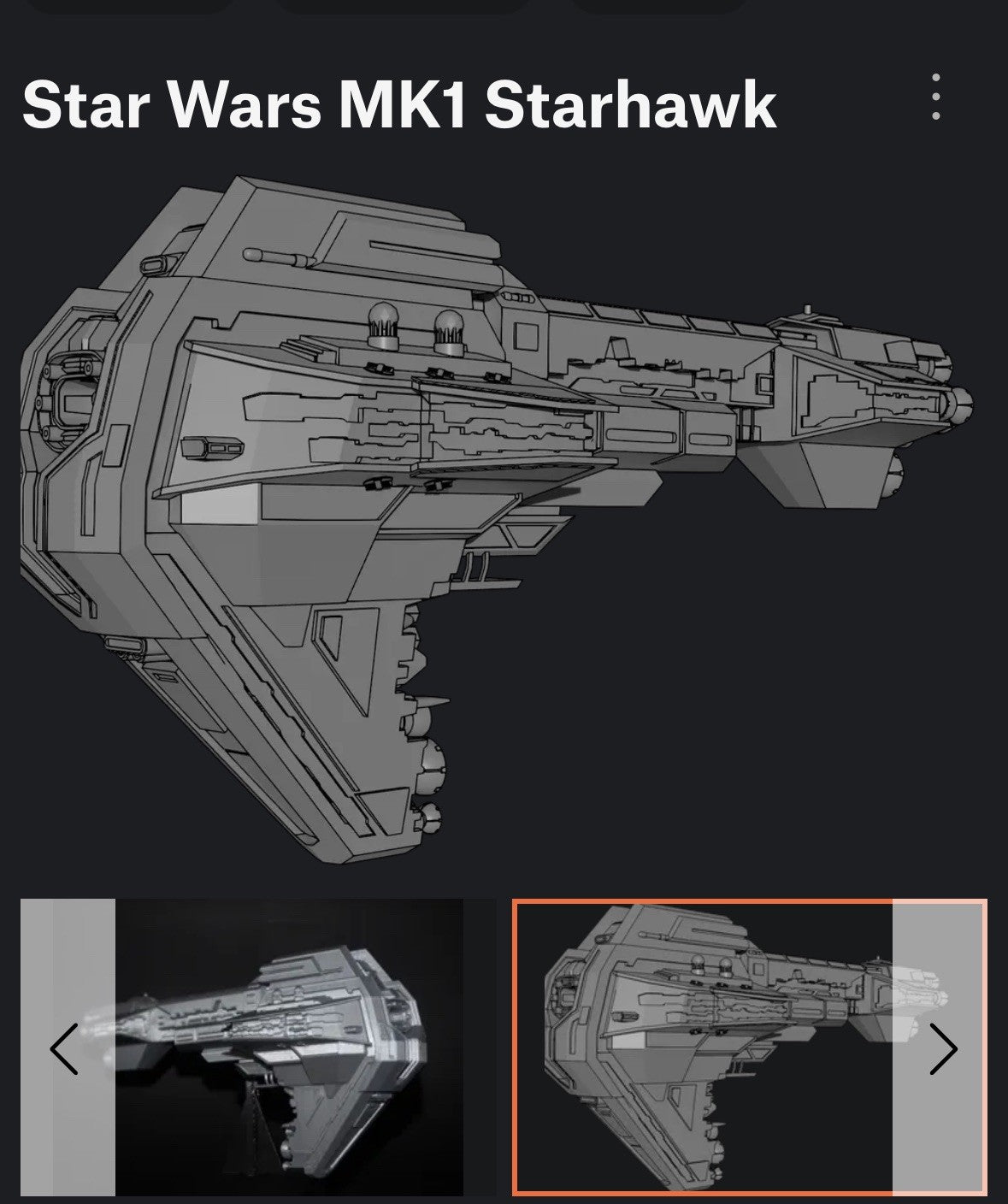 Star Wars armada Starhawk