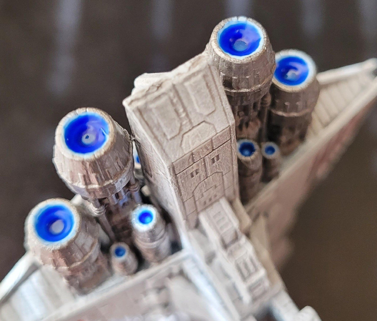 Star Wars Armada Venator Class Star Destroyer(fully painted) with base and cards
