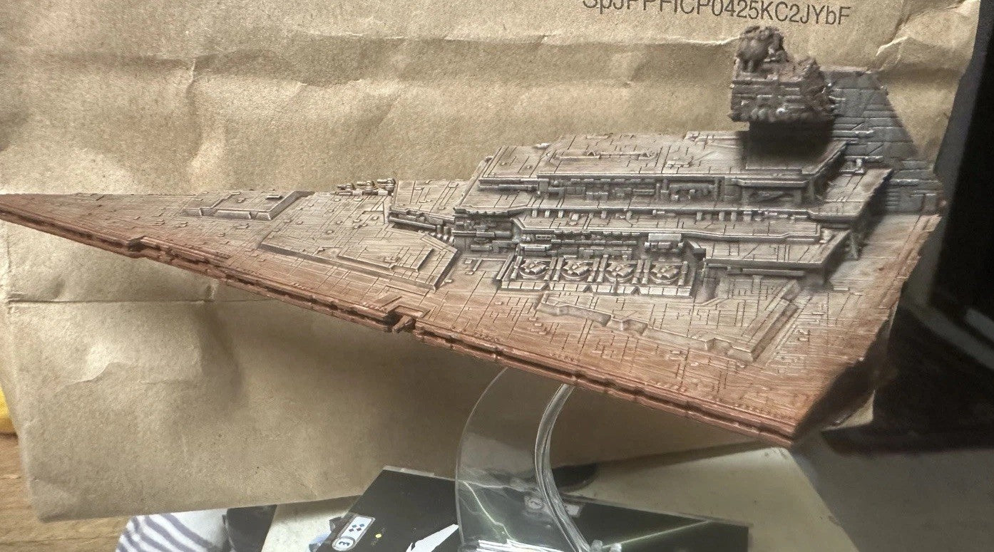 Star Wars Armada Imperial Star Destroyer Painted/stand/ship Tokens