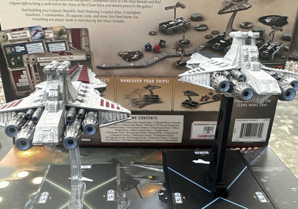 Star Wars Armada Venator Class Star Destroyer(fully painted)
