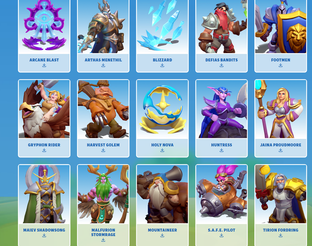 Warcraft Rumble Minis Set Army