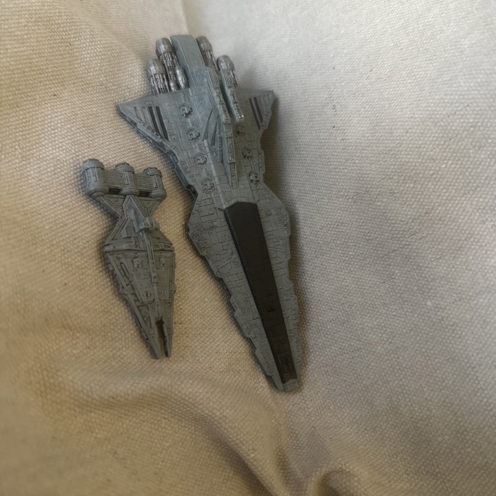 Star Wars Armada Venator Class Star Destroyer(fully painted) with base and cards