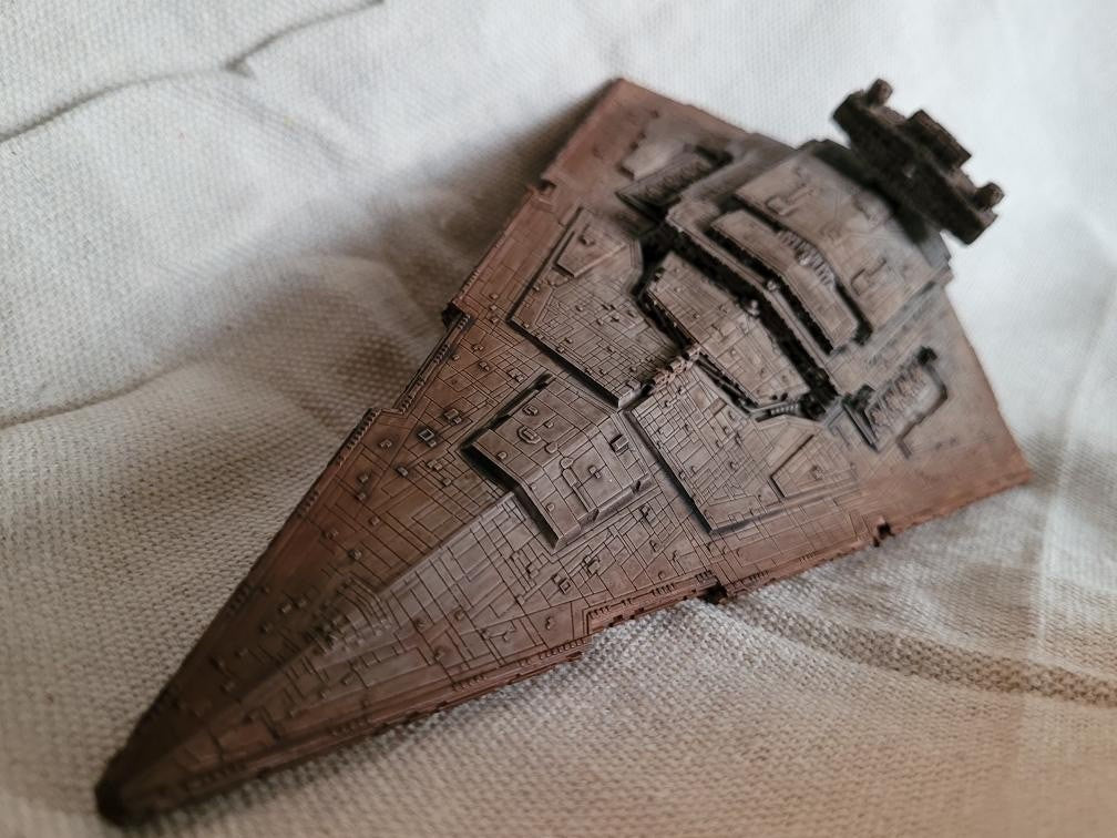 Star Wars Armada Imperial Star Destroyer Painted/stand/ship Tokens