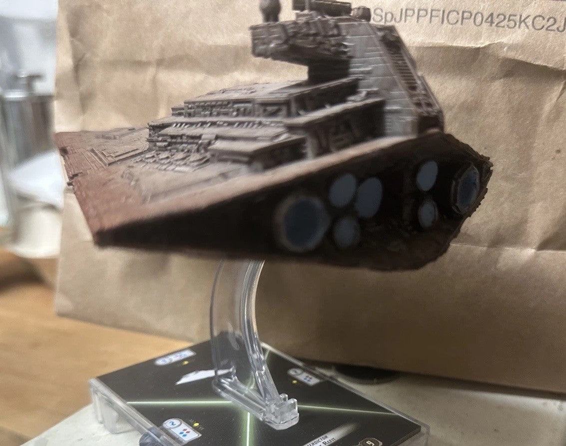 Star Wars Armada Imperial Star Destroyer Painted/stand/ship Tokens