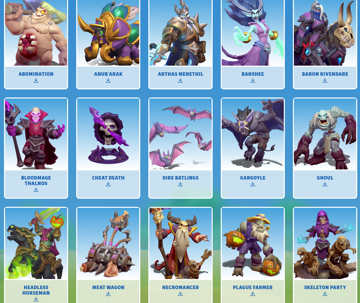 Warcraft Rumble Minis Set Army