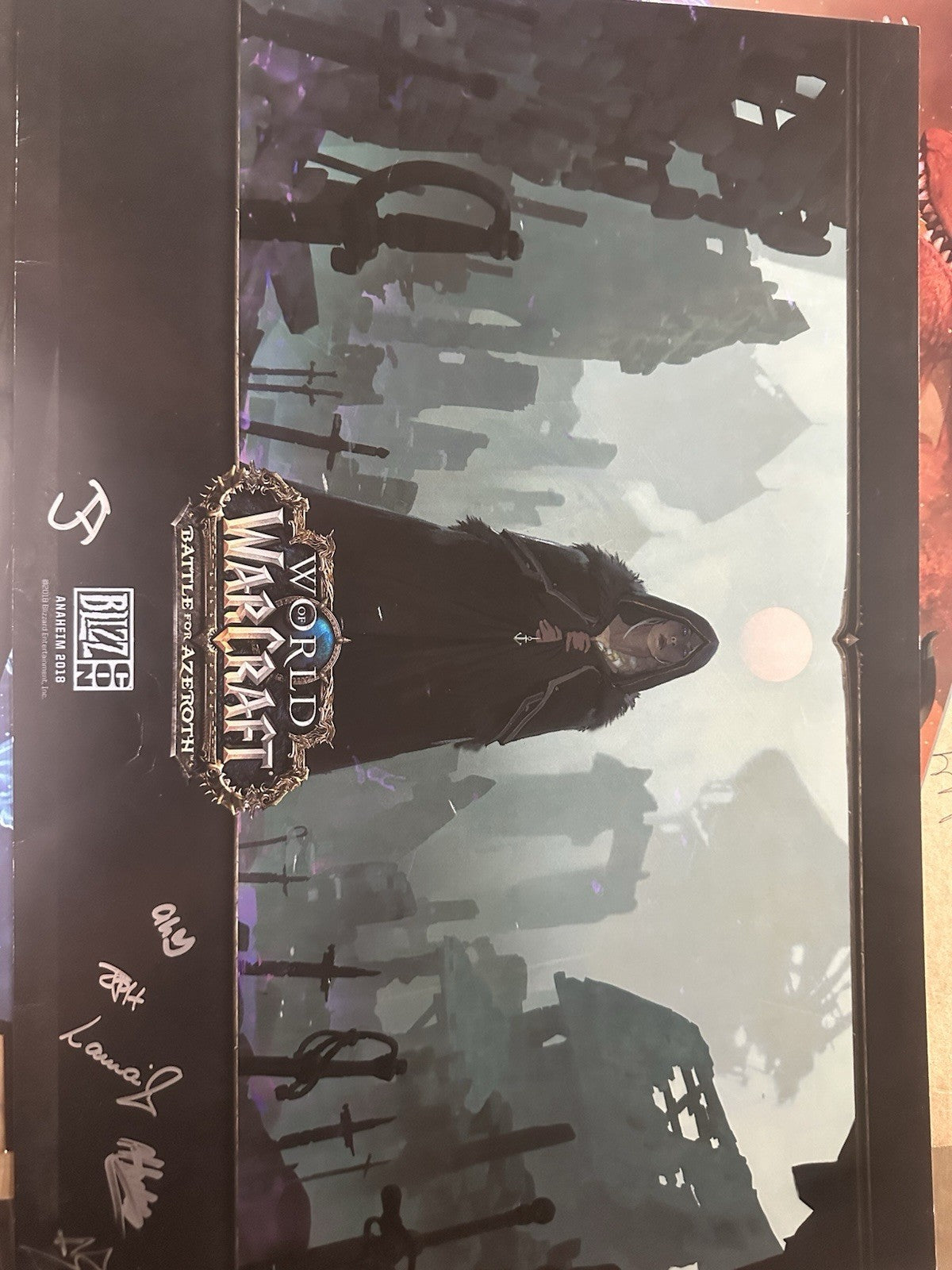 Dev Signed Blizzcon Battle For Azeroth Poster